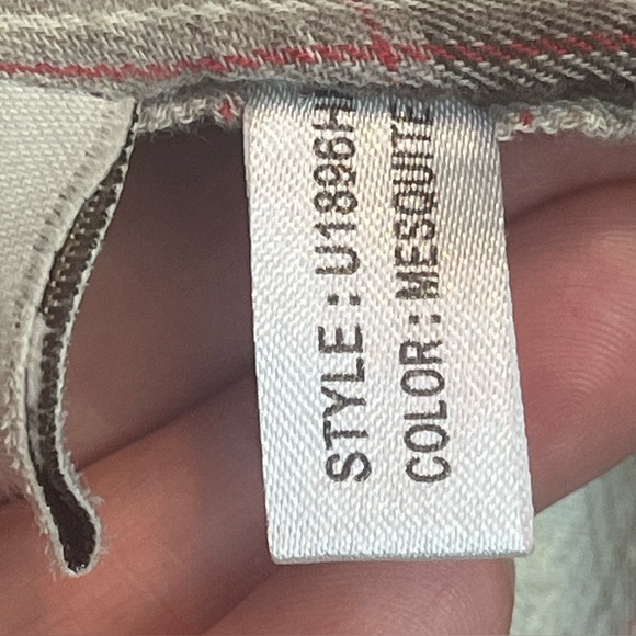 Ryan Michael Brown Cream Plaid Tunic Size Large Western Cowgirl Collared Navajo - Picture 9 of 15